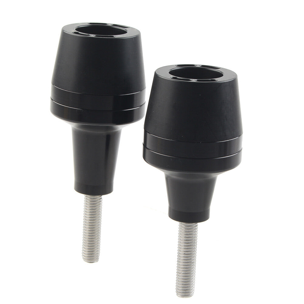 for Yamaha for Suzuki for Honda for Kawasaki Universal Frame Sliders Crash Protector Black2x