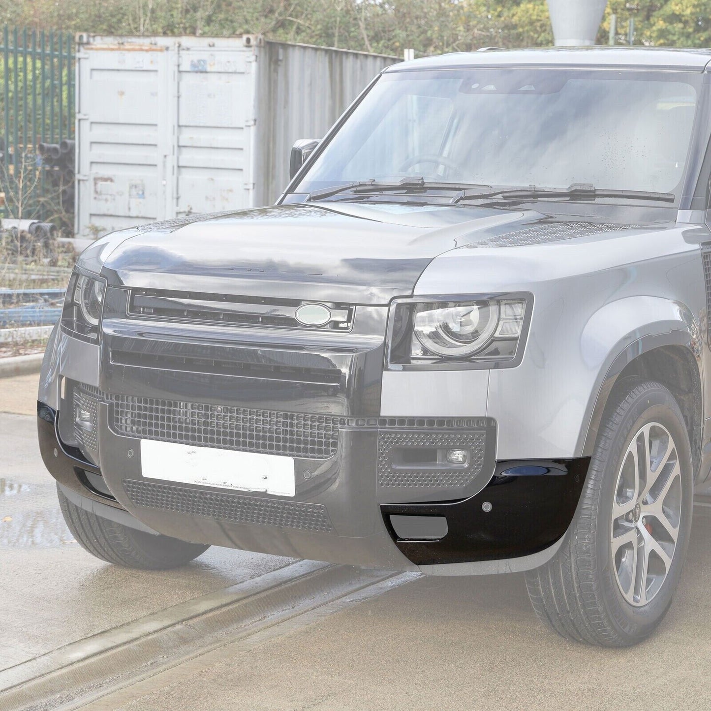 Front Rear Bumper Corner Kit 4pc Gloss Black for Land Rover New for Defender L663