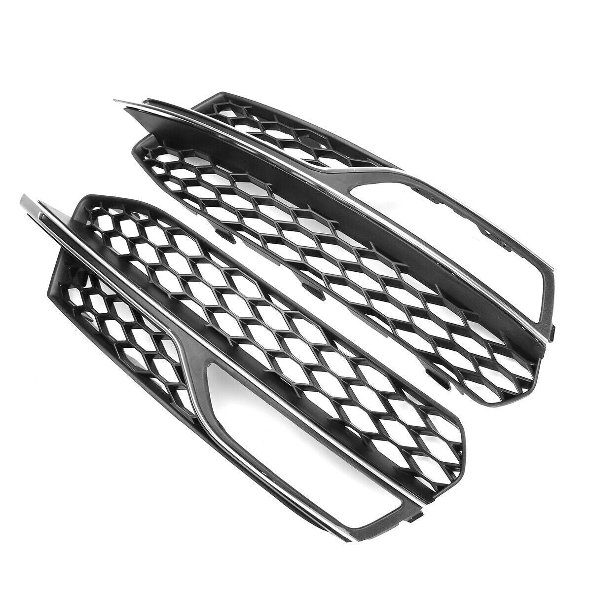 for Audi A3 S-line S3 2013-2017 Pair Fog Light Cover Grill Lower Bumber Grilles Q