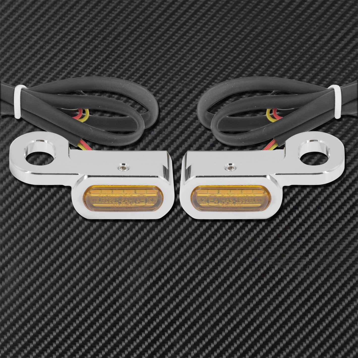 2X LED Turn Signal Indicator Amber Blinker Light Fit for Harley Touring Softail Q