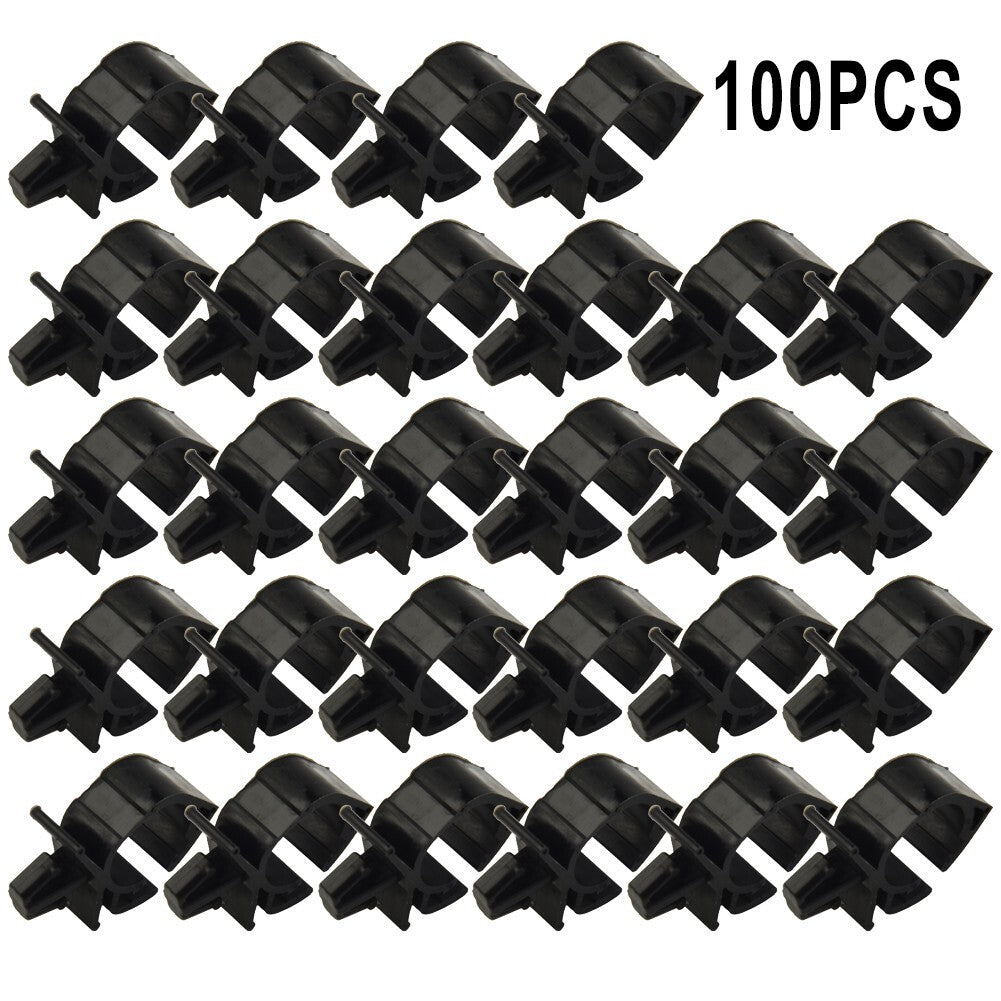 100pcs Car Wiring Harness Fastener Auto Wire Cable Fixed-Clip Tie Wrap Clamp Kit