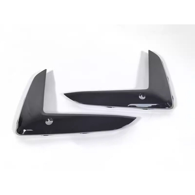 Black steel front fog light trim for BMW 5 Series M5 2021 - 2023