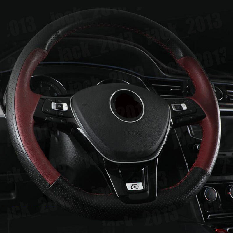 Black Car Steering Wheel Sequin Cover Trim for Volkswagen for VW T-ROC 2018-2022