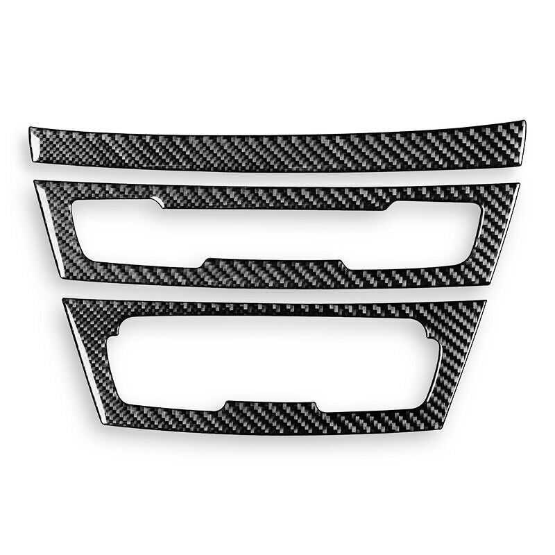 Real Carbon Fiber Car Radio Air Conditioning Button Cover for BMW X1 F48 16-2021