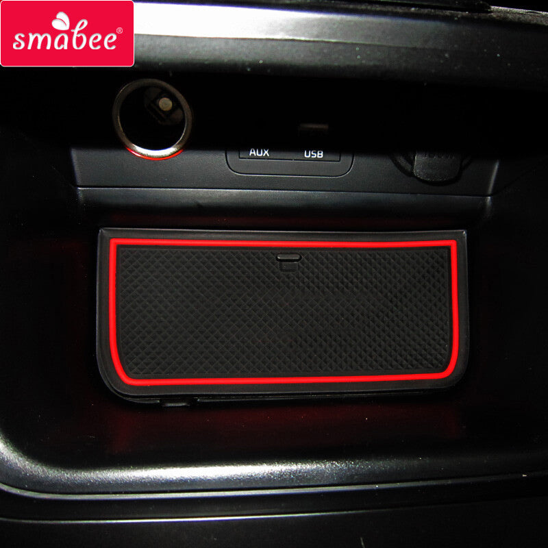 Anti-slip Gate slot mat for KIA CARENS Cup Holders Non-slip Mats Accessories