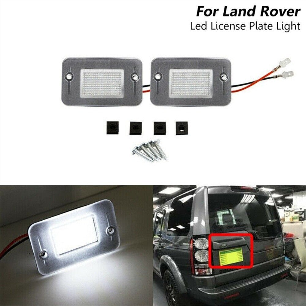 2pcs For 94-04 for Land Rover Discovery 1 2 Full LED License Plate Light Lamp White n