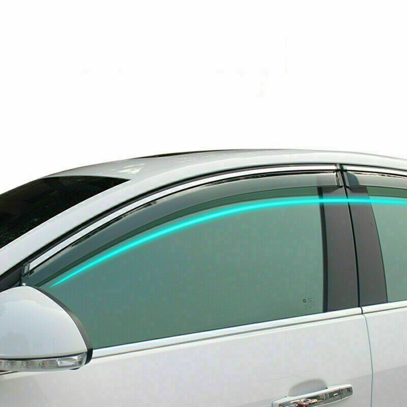 for Honda CRV CR-V 2017-2022 Window Visors Wind Rain Guard Deflector Chrome 4Pcs