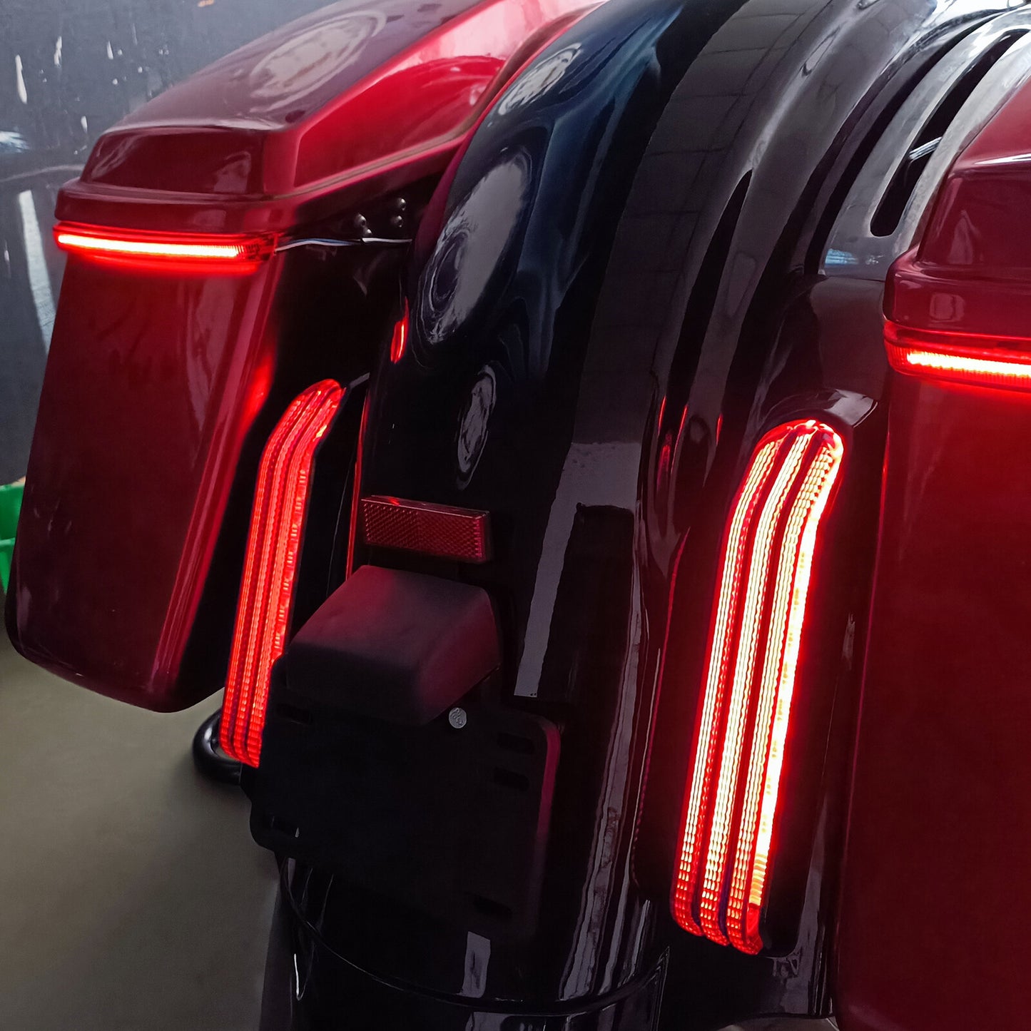 CVO Style LED Rear Fender System for Harley Touring Road Electra Glide 2009-2013