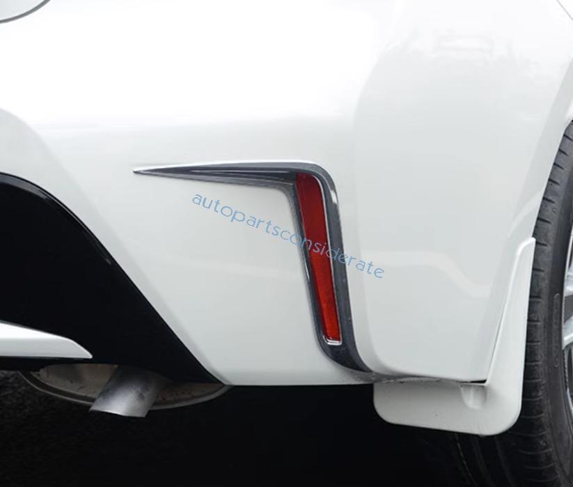for Toyota for Corolla 20-24 Chrome Rear Bumper Fog Light Eyelid Moulding Trim 2X