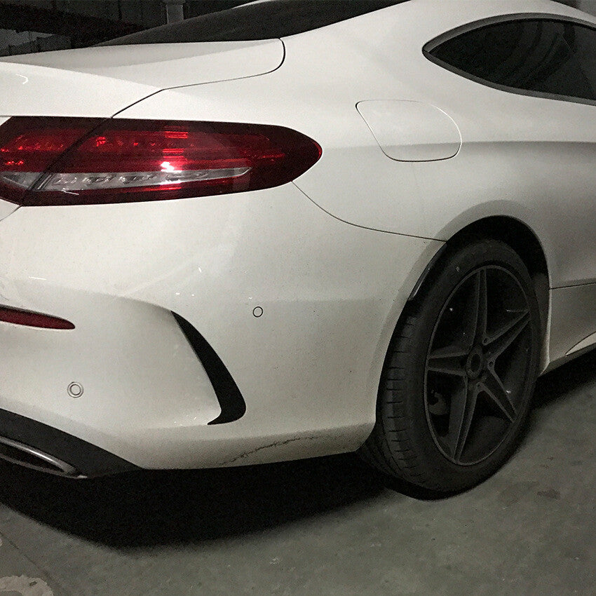 Rear bumper splitter Canard Fin body kit for Mercedes 2015 - 18 C205 Coupe