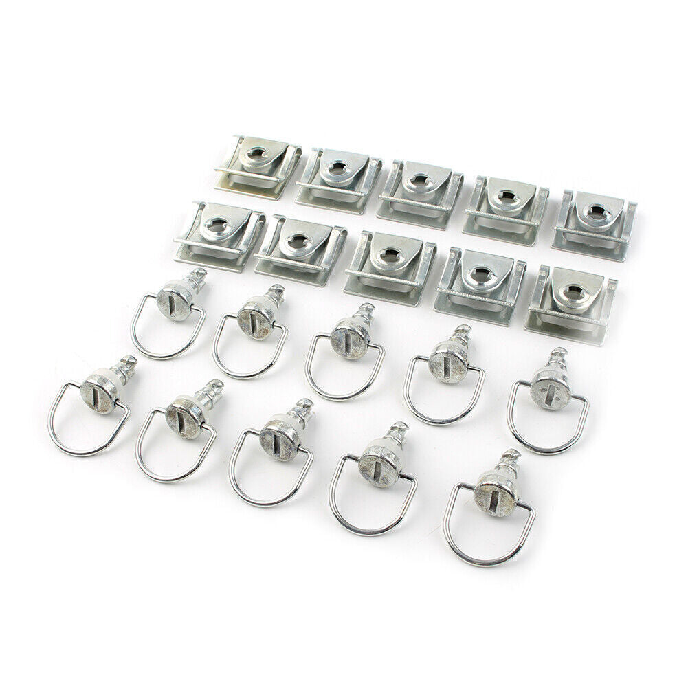 for Honda 10 Sets Race Fasteners Quick Release 1/4 Turn Fairing 15MM D-Ring Bolt