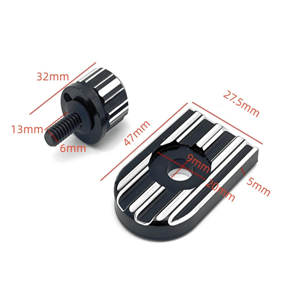 Rear for Seat Bolt Tab Screw Mount Knob Cover Nut Kits for Harley Sportster 1200 883