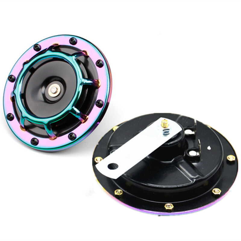 Universal DC12V 110db Colorful Super Loud Compact Electric Blast Tone Horn