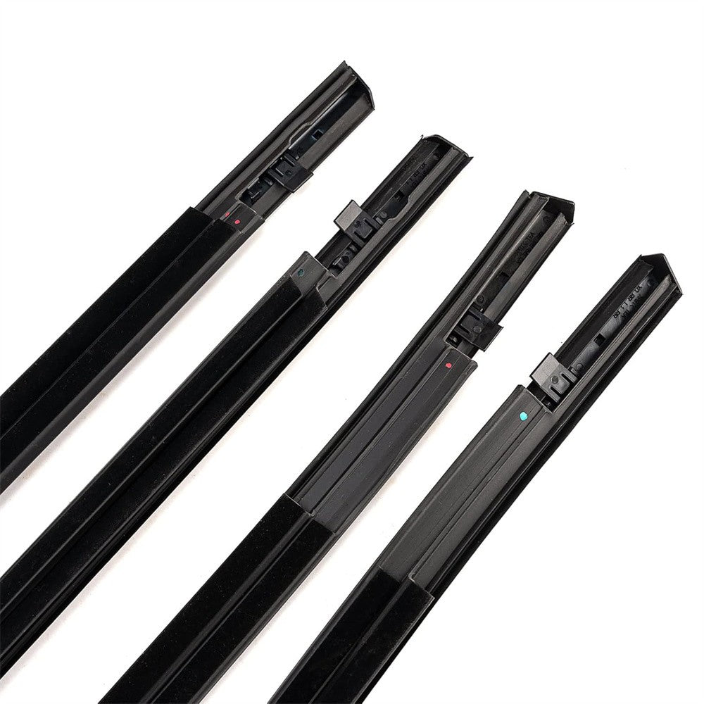 4pcs Weatherstrip Window Moulding Trim Seal Belt for Honda for Civic Sedan 2016-2021