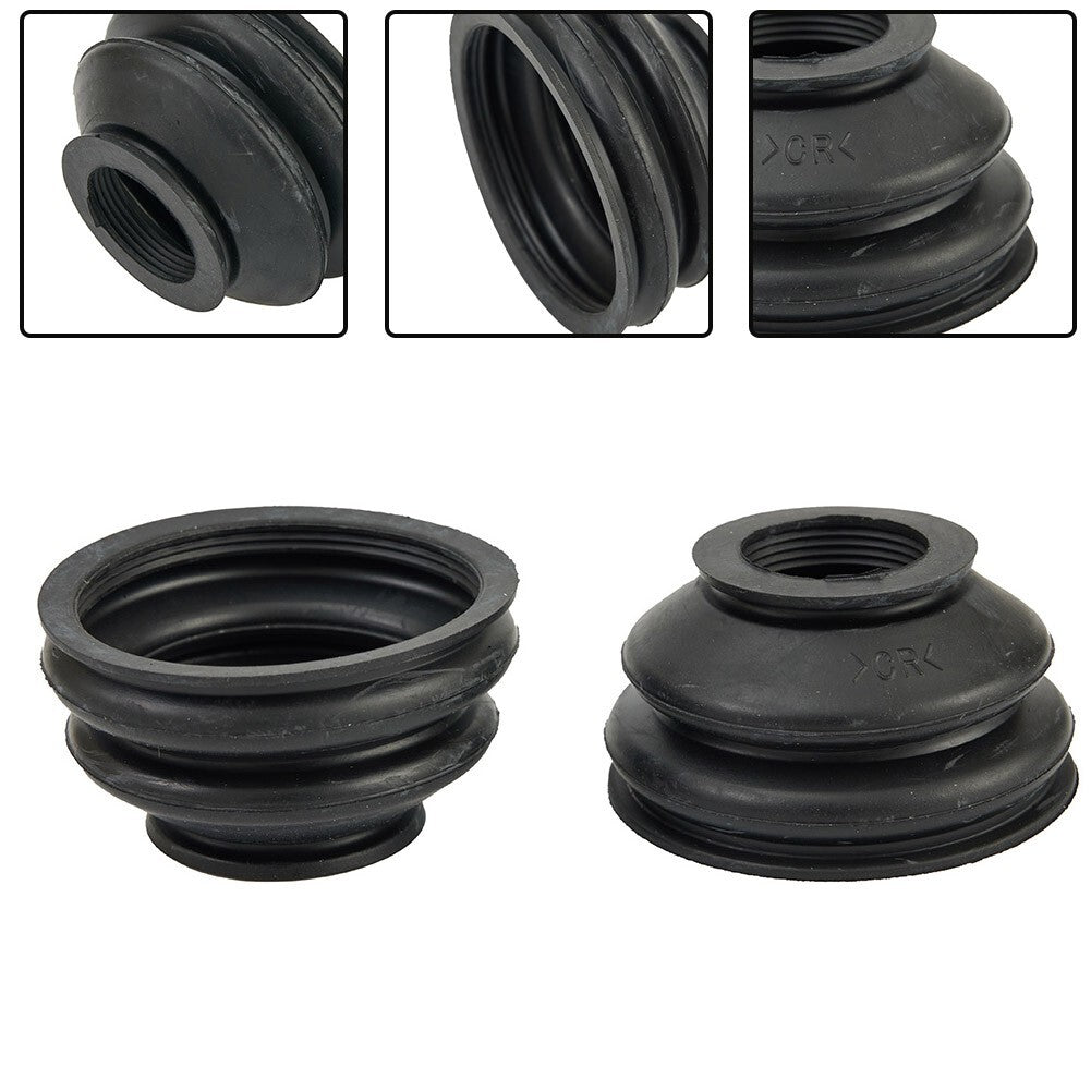 2 Universal rubber dust cover and ball joint shoe, rail rod end