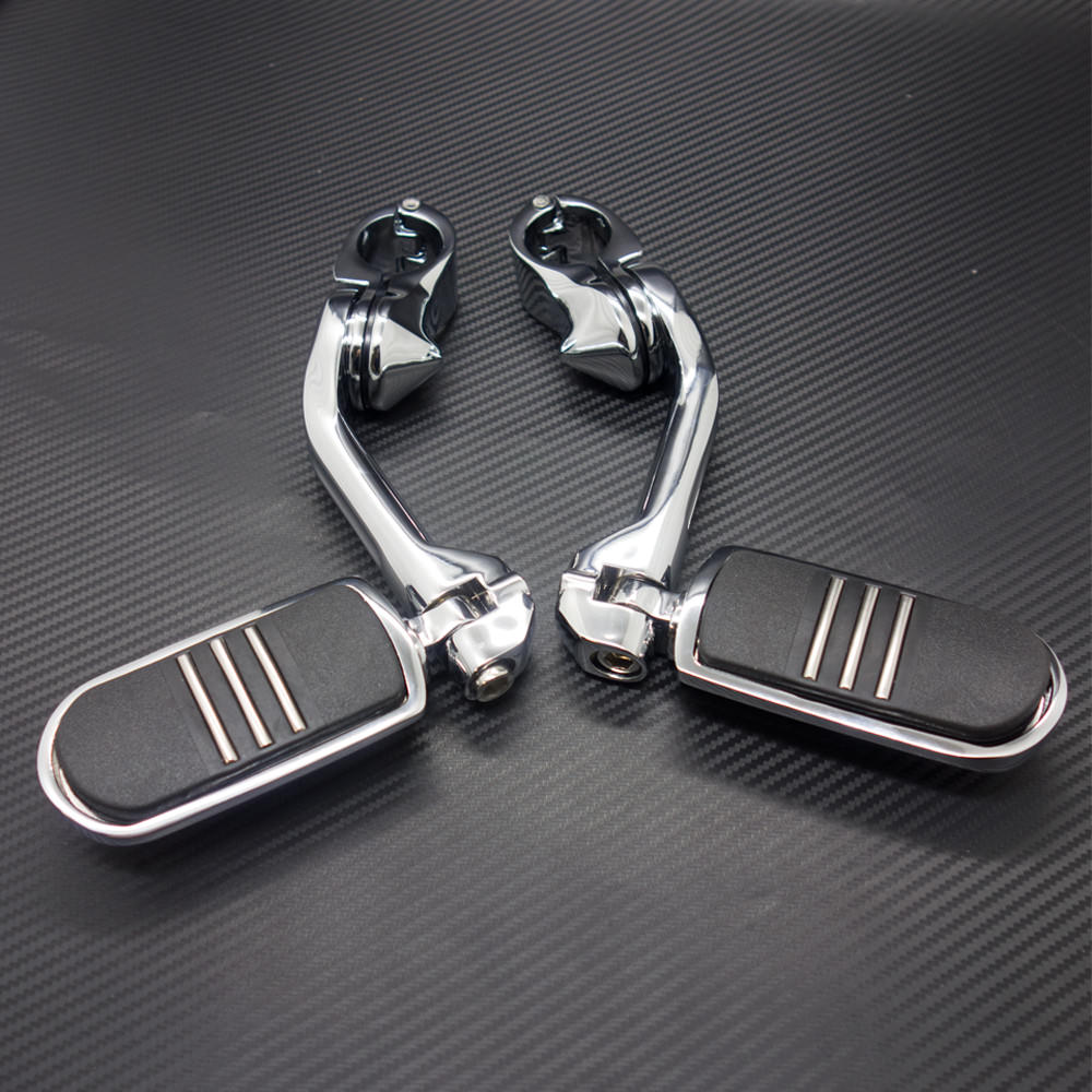 32mm 1.25 Adjustable Long Angled Highway Engine Guard Mount Footpeg for Harley Q