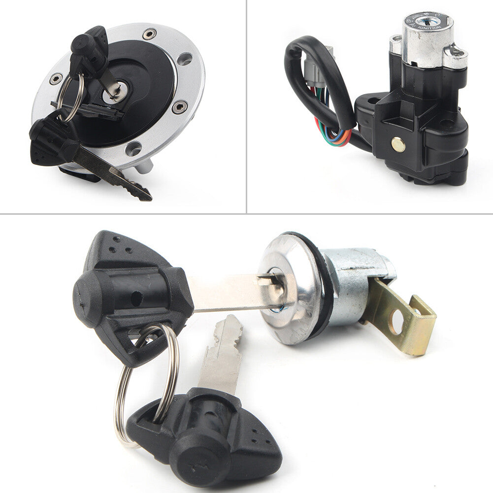 for Suzuki VStrom1000/DL1000 2002-2009 1x Ignition Switch Fuel Gas Cap Lock Set Q