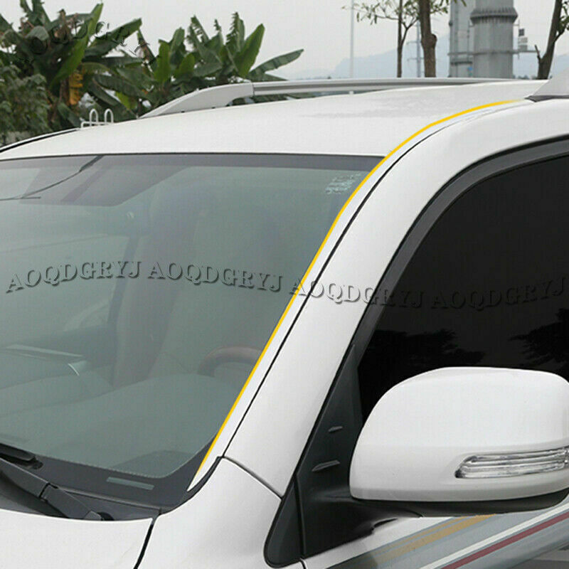 for LEXUS LX570 2016-2021 Chrome Front Windshield Moulding Trim Strips Stainless
