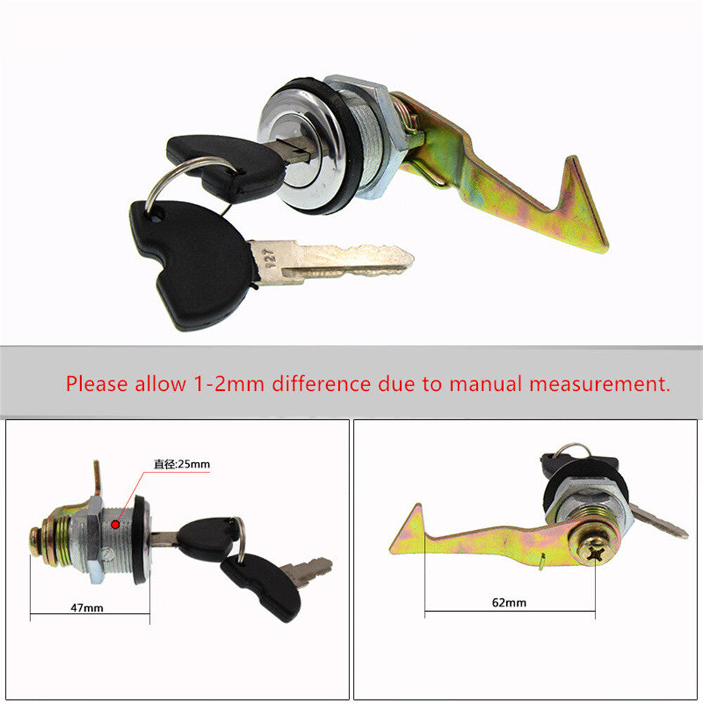 1Set Motorcycle Tail Box Lock Rear Trunk Lock +2 Keys Refit Part Replacement New Q