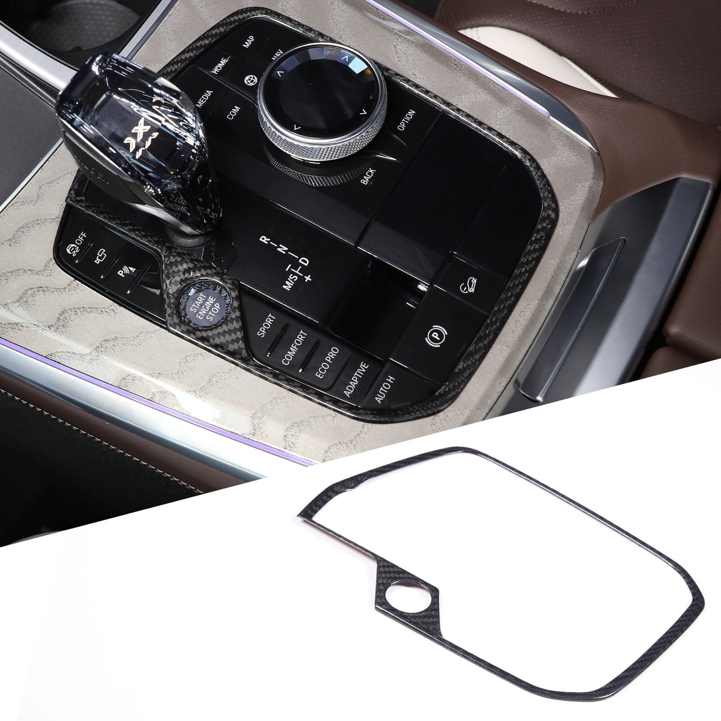 Gloss Black Center Console Instrument Panel Sticker for Subaru Crosstrek 2023-24- v