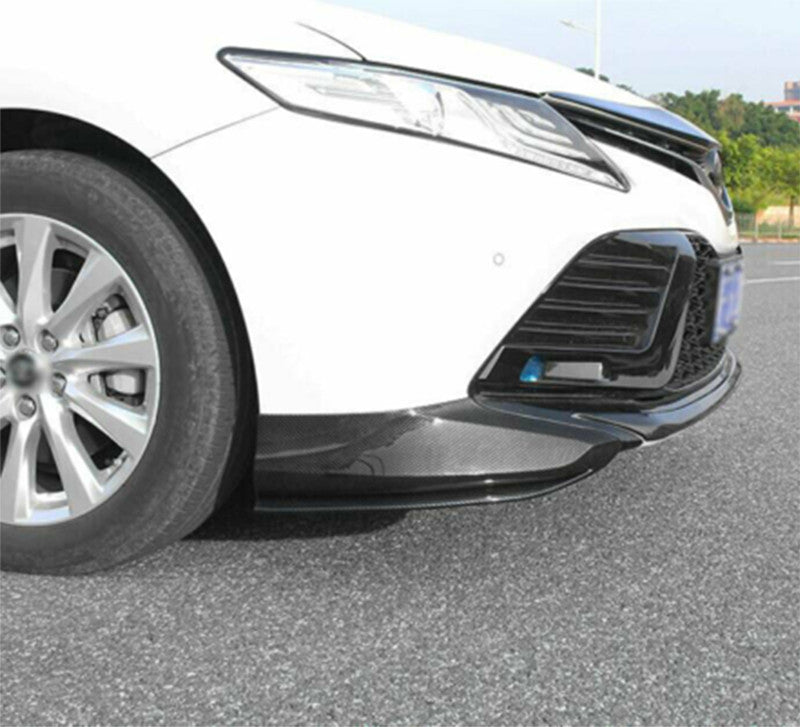 for Toyota for Camry XLE,LE,L 2018-20 Carbon Front Bumper Lip Chin Spoiler Splitter