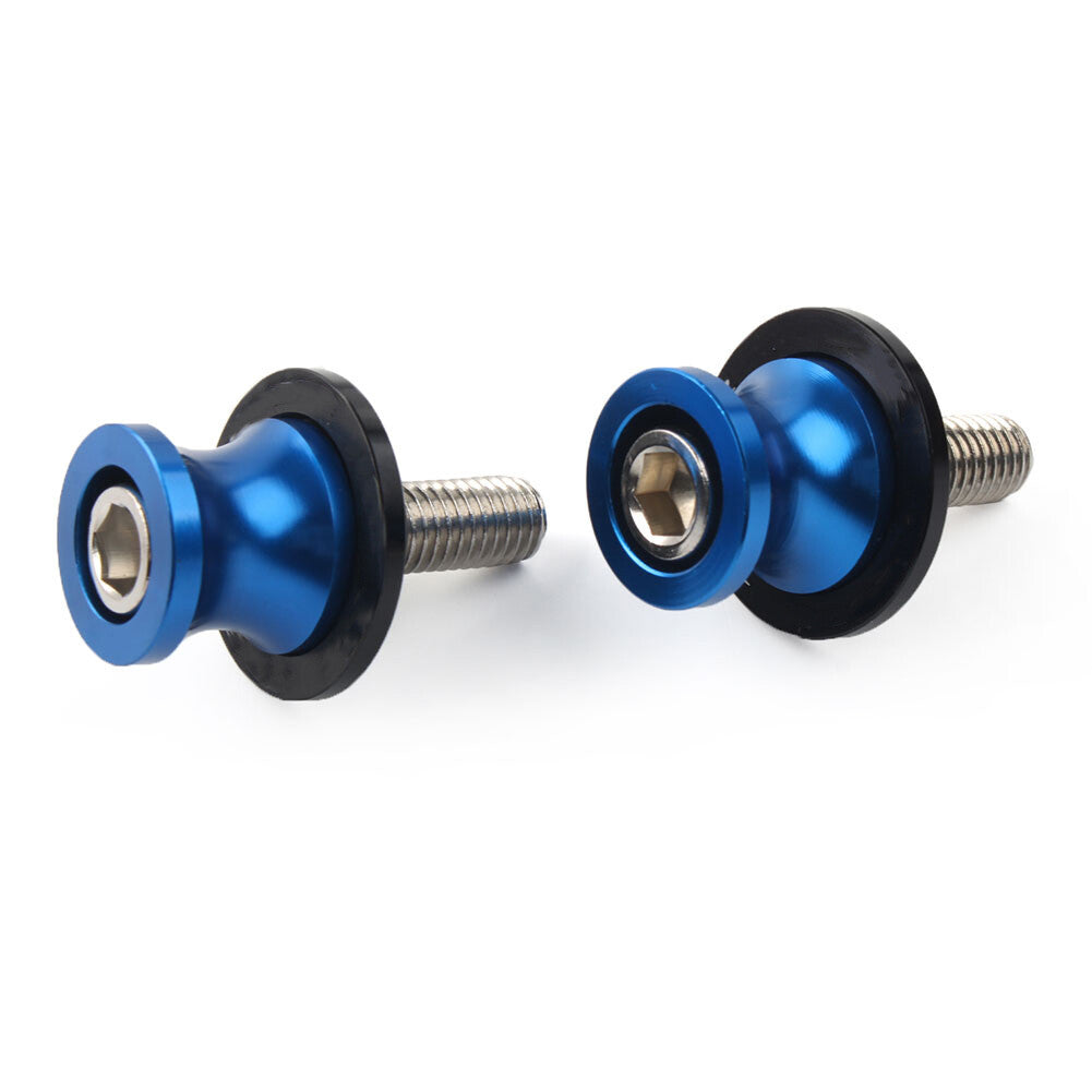 for KAWASAKI ZX6R 1998-2011 Blue Motorcycle Swingarm Spools Stand Screws Slider