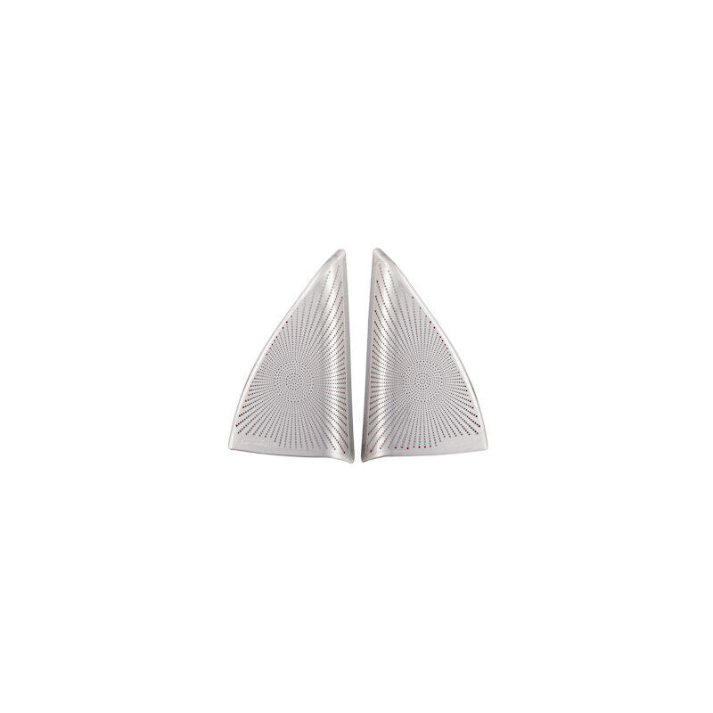 A Pillar Speaker Frame Cover Trim 2PCS for Benz GLB W247 2020-2022 Silver Steel