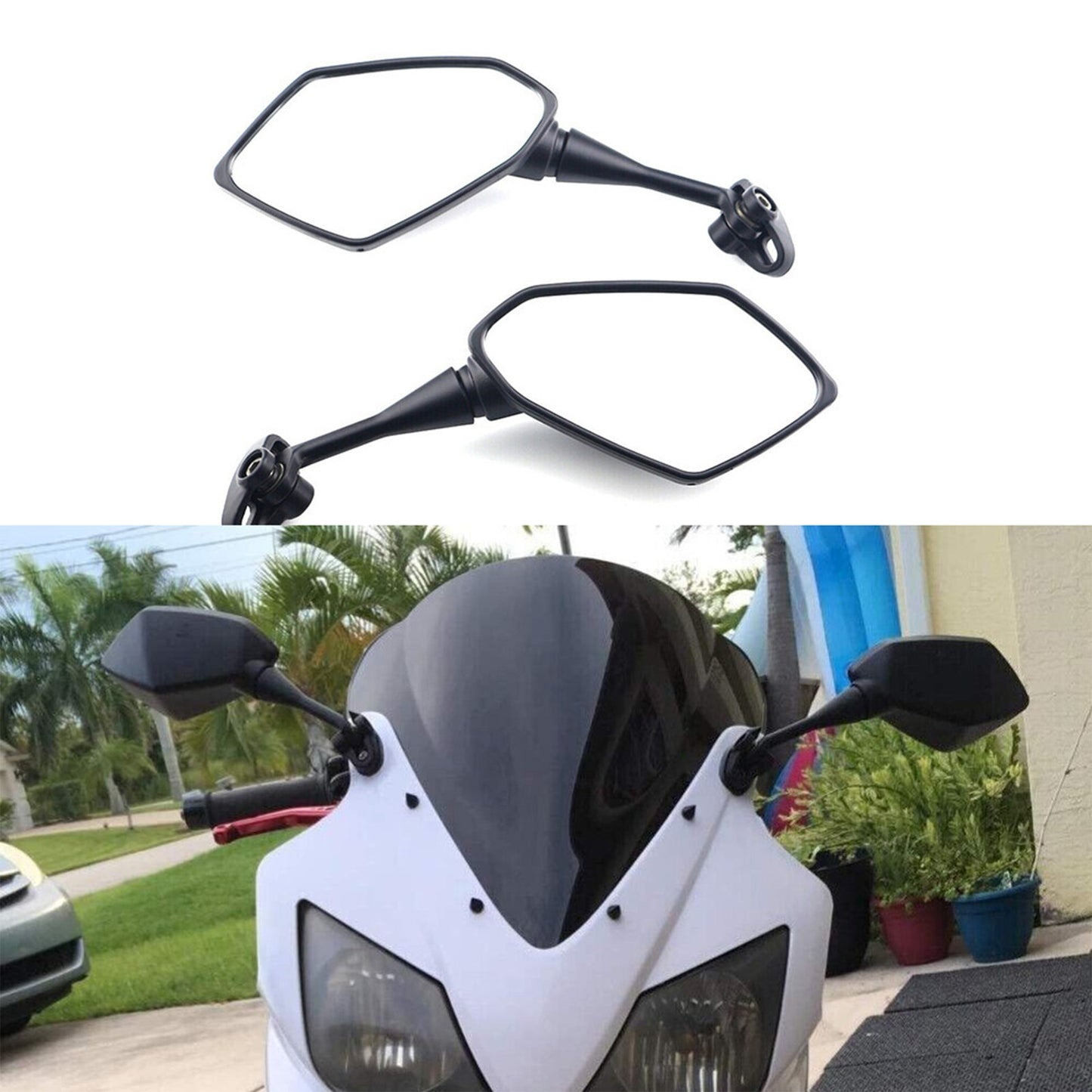 Motorcycle Rearview Mirrors for Suzuki Katana GSX600/750F 1998-2008 Q