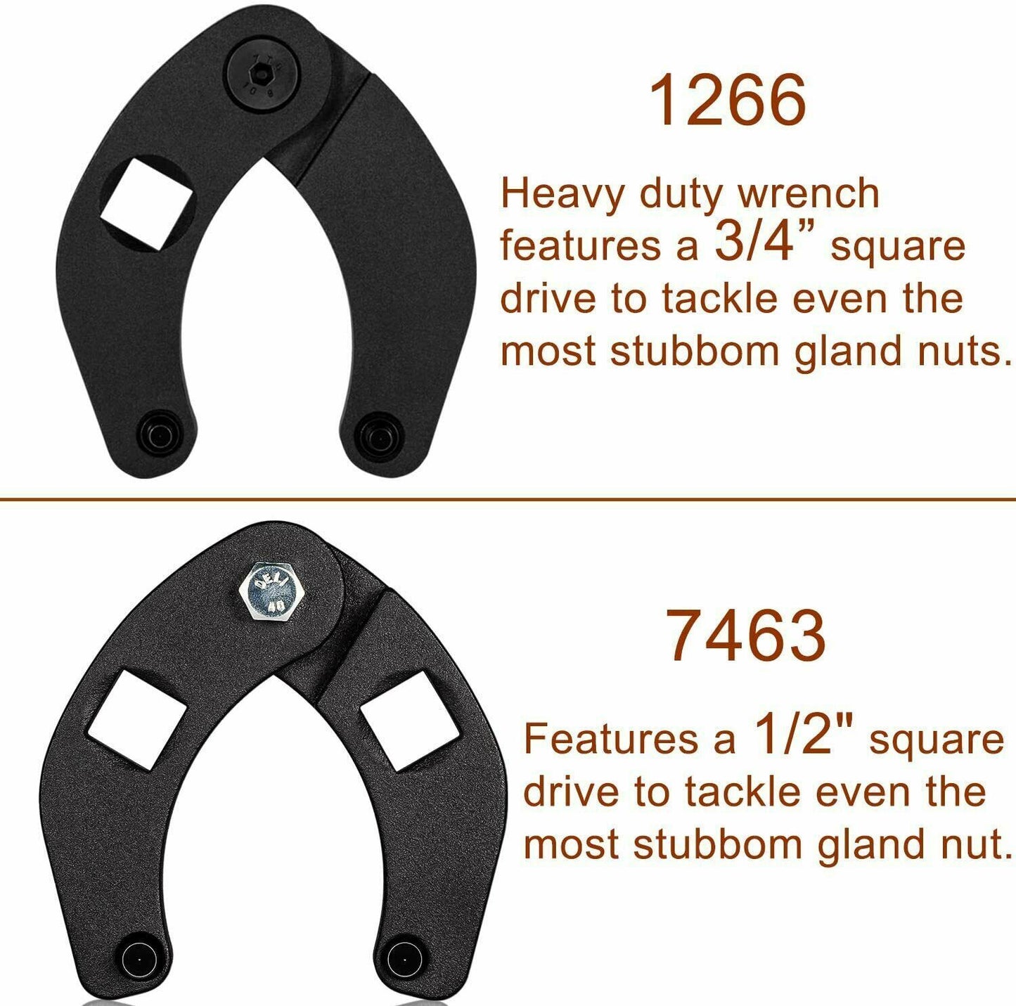 Adjustable Gland Nut Wrench Spanner Tool 1266 7463 for Hydraulic Cylinder
