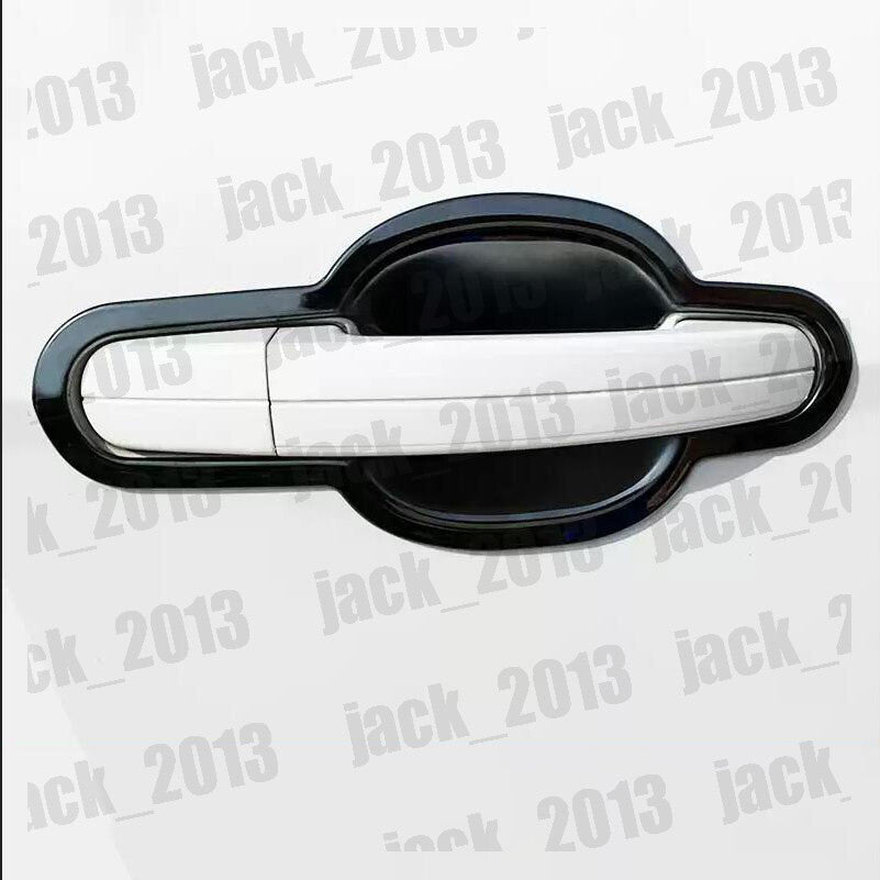 for Ford Focus 2019-2023 Black Steel Side Door Handle Base Bowl Cup Covers Trim