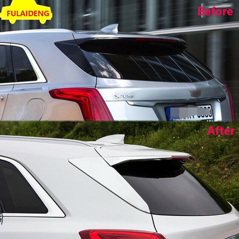 Fit for Cadillac XT5 2017-2022 Chrome Rear Wing Side Spoiler Cover Decorate 4P