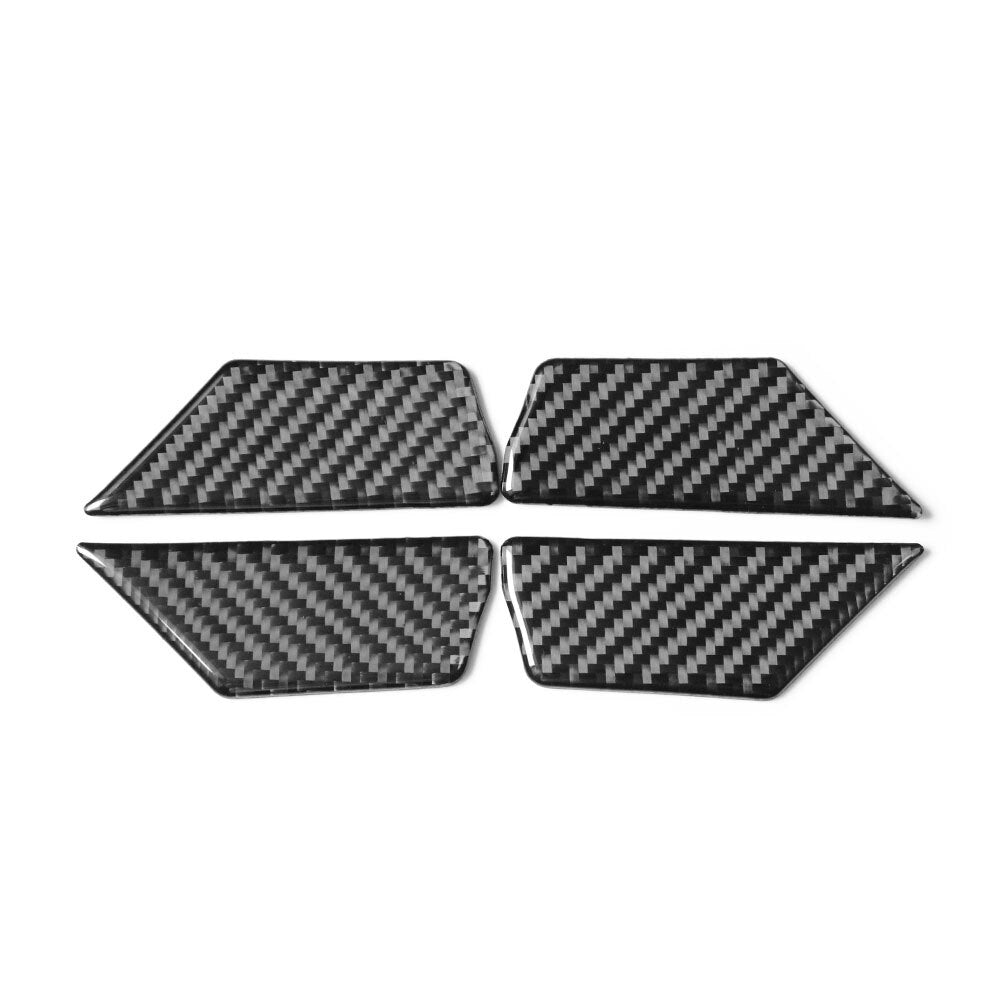 4Pcs Carbon Fiber Interior Door Handle Bowl Cover Trim for VW for Golf MK7 2014-2019