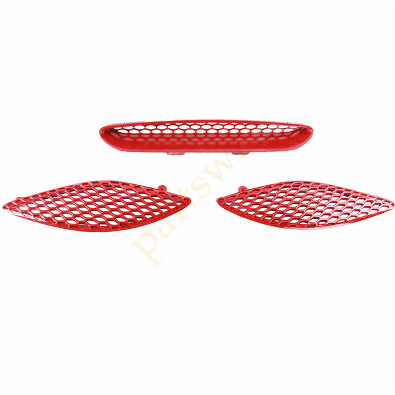 Suitable for 2015-2020 for Dodge Charger SRT Hellcat with Red Decorative Cover and Grille Frame - n