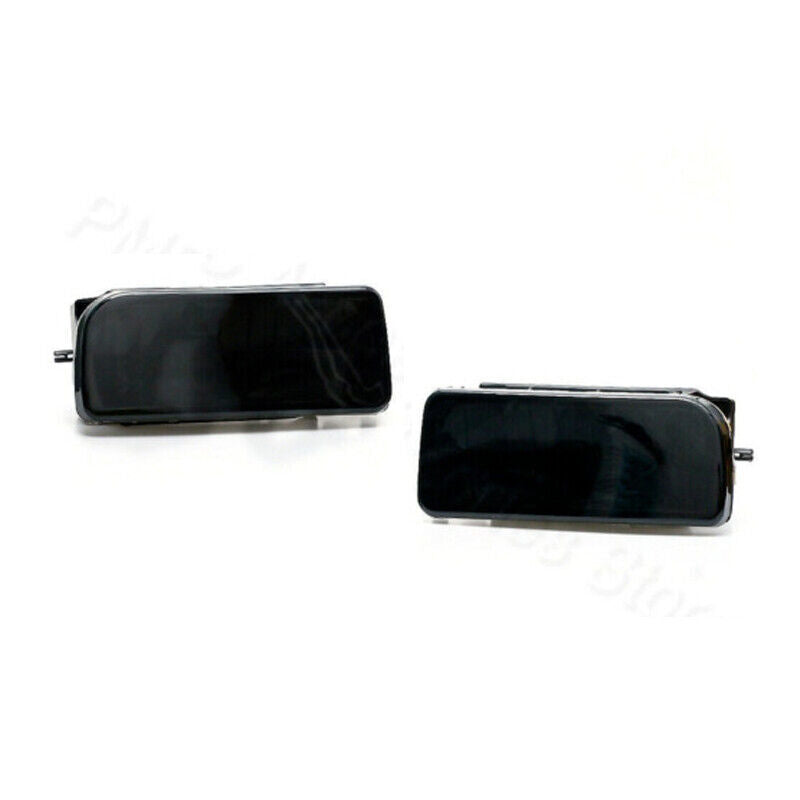 A pair of black front bumper fog lights for BMW E36 1992-1998.