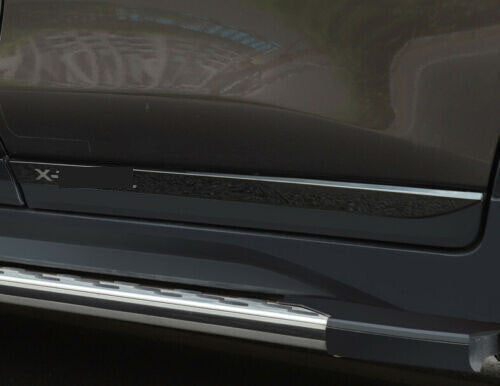 for Nissan Rogue 2014-2020 Black Steel Side Door Body Guard Molding Strips Cover
