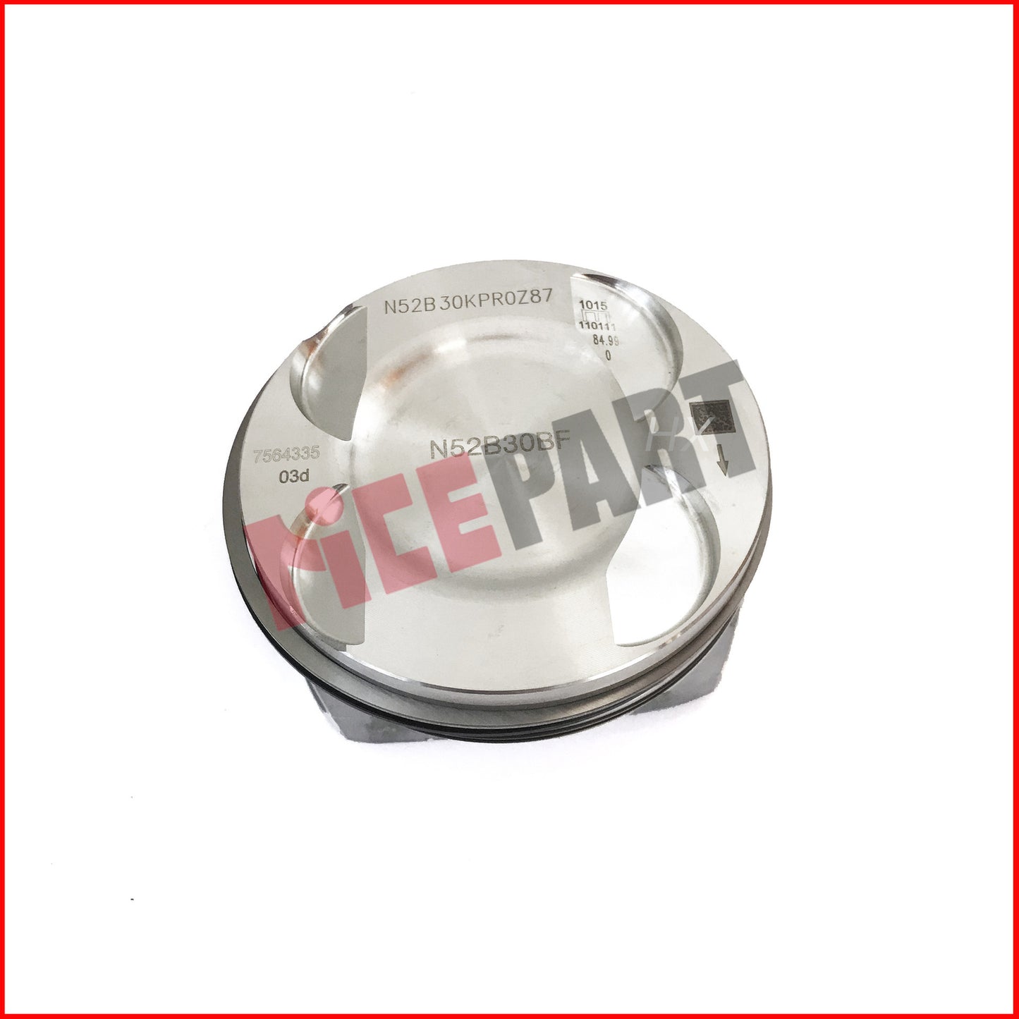 6-Piece Piston and Ring Set Compatible with E82 E88 E90 540 630 730 3.0L N52B30BF-