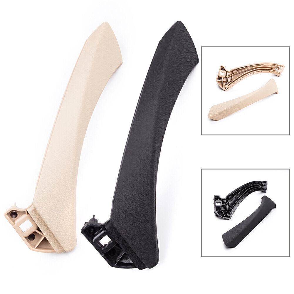 for BMW E90 328i Left Side Inner+Outer Door Panel Handle Pull Trim Coverset Q