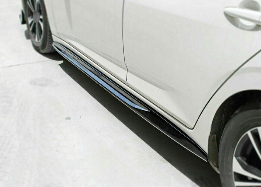 Glossy Black Side Skirt Bodykit Spoiler Guard for Nissan Sentra Sylphy 2020-2022