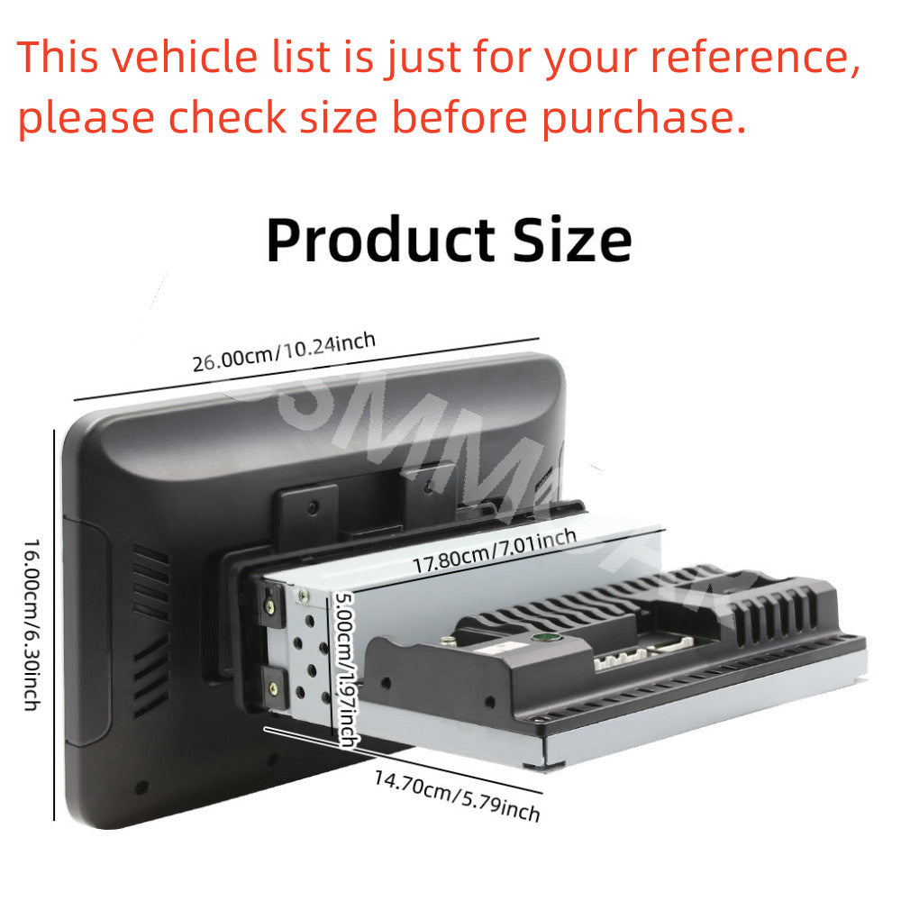 Single Din Car Stereo Radio GPS Navi Multimedia Player For Apple Carplay