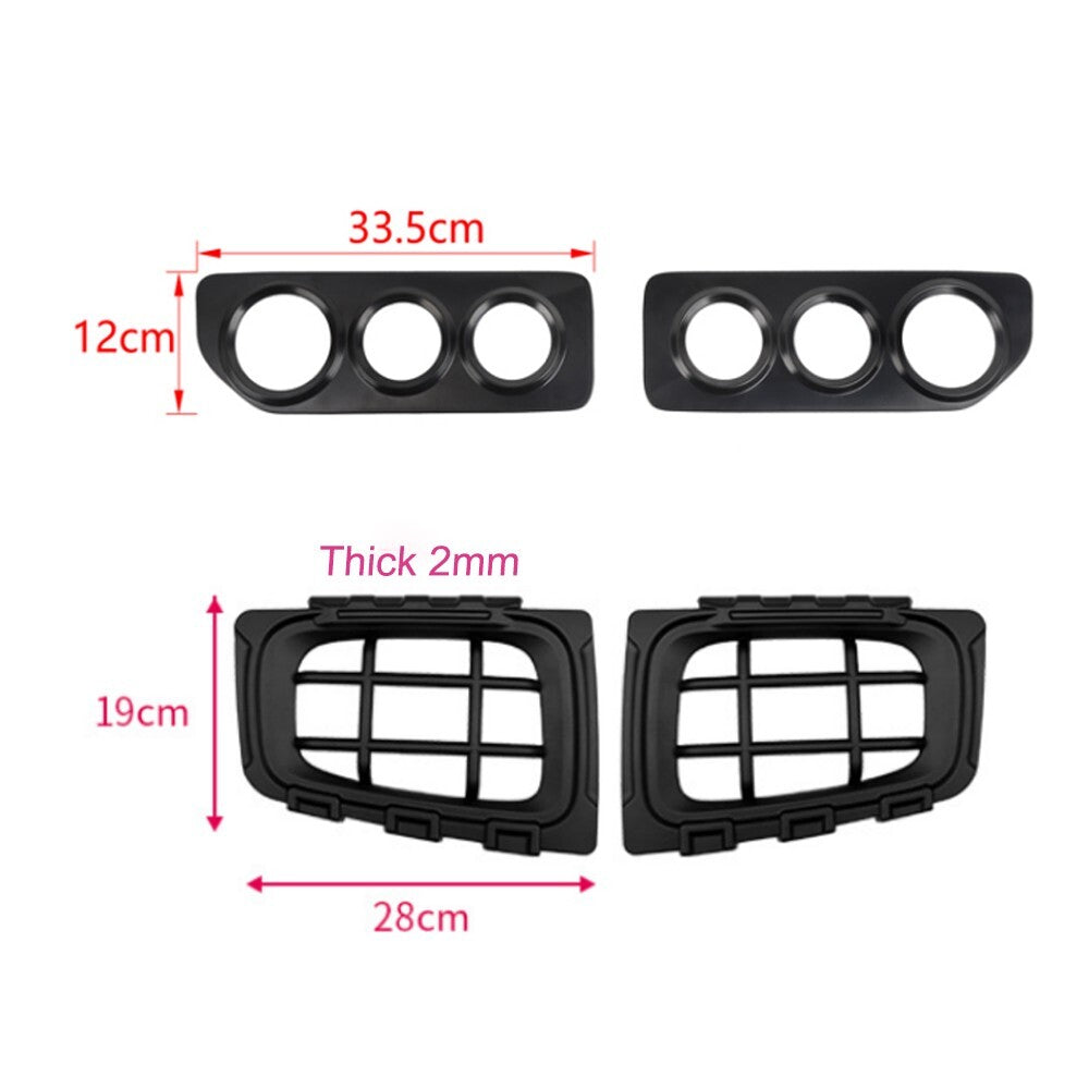 Black Tail Light Cover/Front Fog Light Lamp Guard Trim for Suzuki for Jimny 2019-23