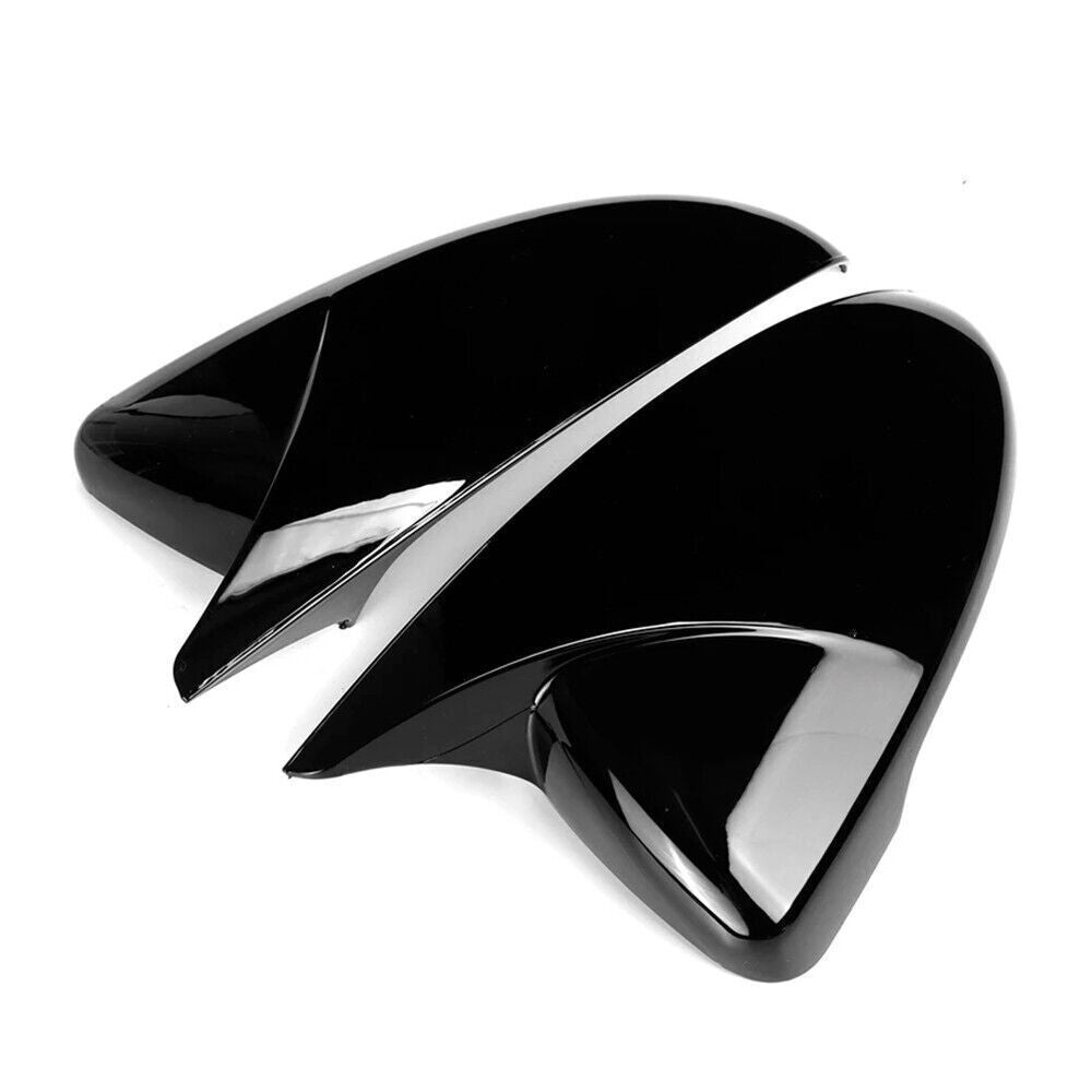 2P Black OX Horn Rear View Side Door Mirror Cover Trim for Kia K3 Forte 19-2021