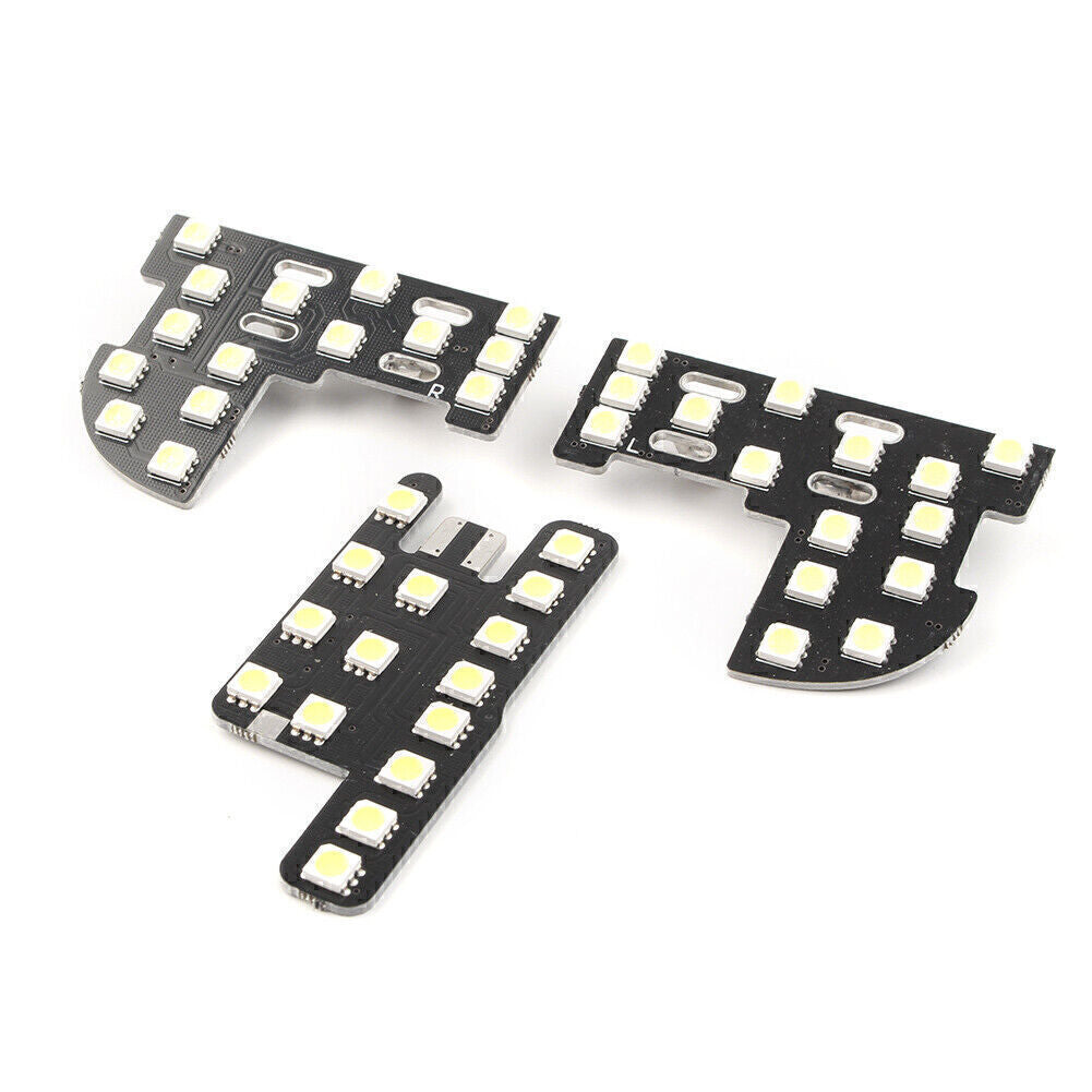 3pc Car Interior Dome Map Reading Lights Kit for Honda Jazz for Civic 9th City 12-14 Q