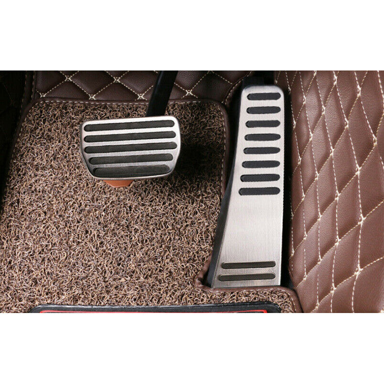 for Volvo S90 2017-22 Silver Non-Slip Accelerator Brake Foot Rest Pedal Pad trim