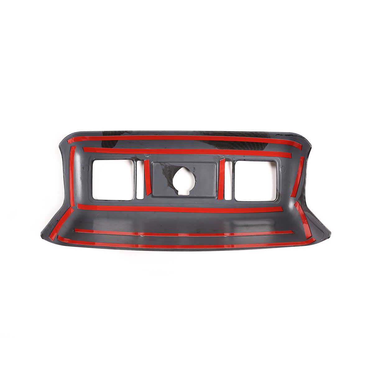 2PCS for Honda Accord 2013-2017 Red Carbon Fiber Central Storage Box Cover Trim- v