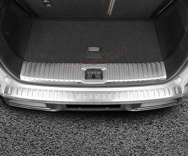 2P Silver Rear Bumper Guard Trunk Sill Plate Covers For 2022-2023 for INFINITI QX60
