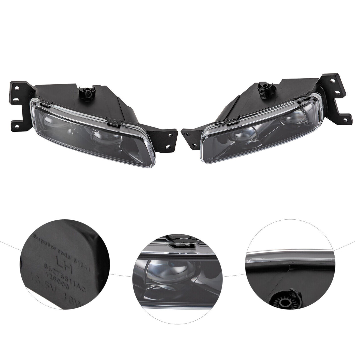 Bumper Fog lights (pair) for Dodge Durango SRT 2018-2022/2023 LED DRL driving lights.