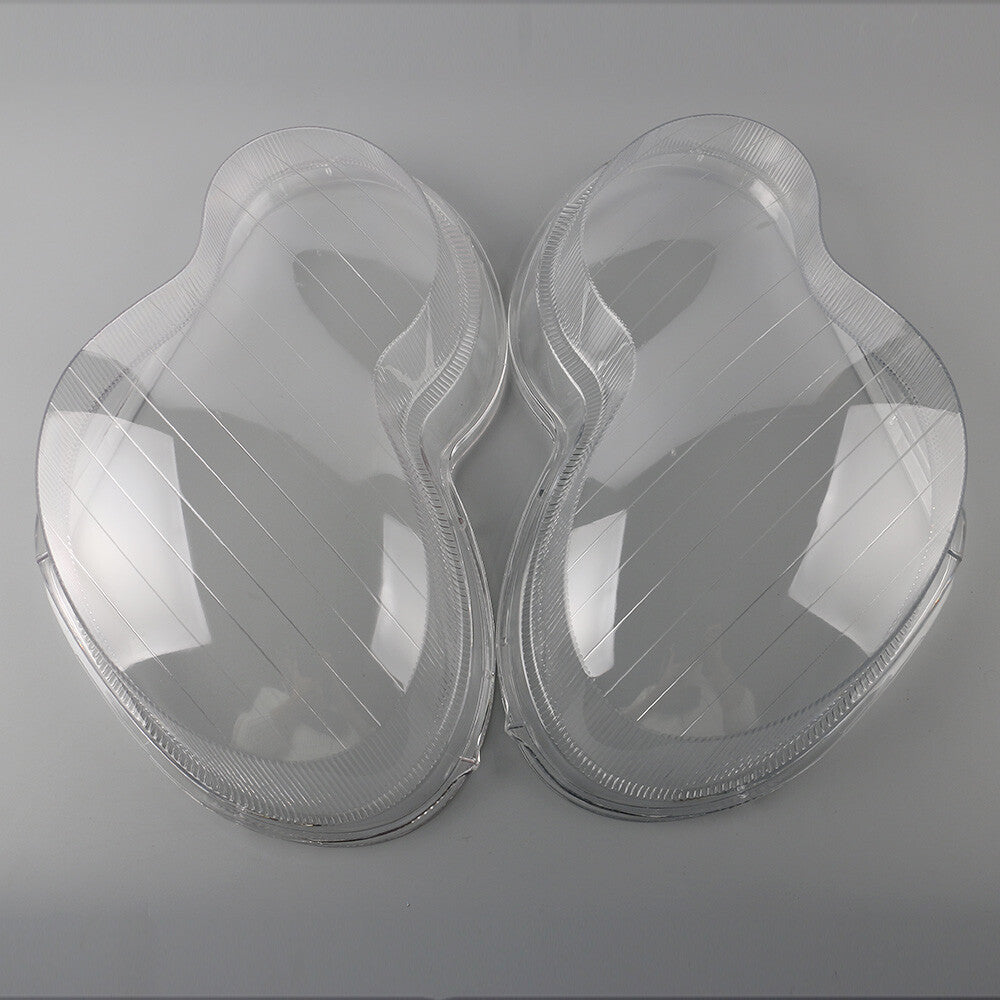 Fits For 01-07 W203 C-Class 2Pcs Front Left Right Side Headlight Cover Lens