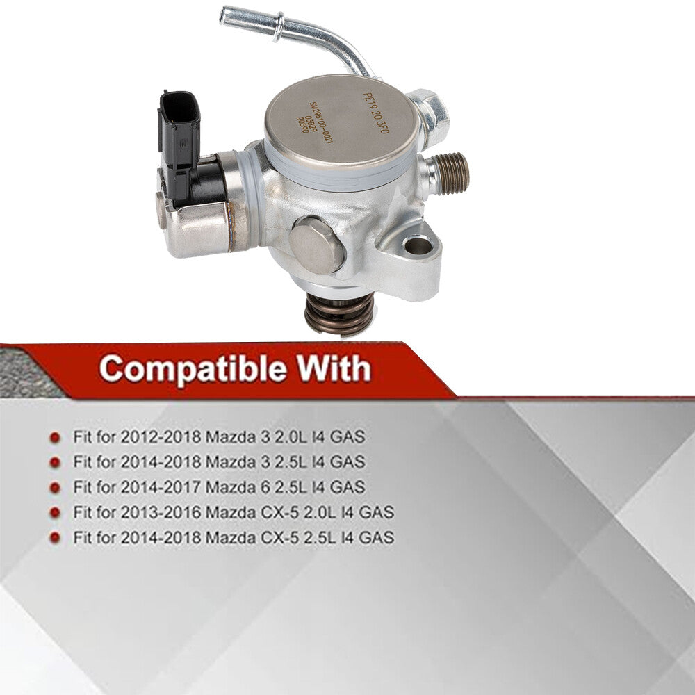 High Pressure Fuel Pump fits for Mazda CX-5 M6 M3 2012-2018 2.0L 2.5L PE19-20-3F0
