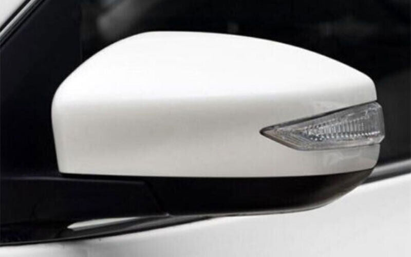 for Nissan Sentra 2013-2019 Pearl White Rear View Side Door Mirror Cover Trim 2X