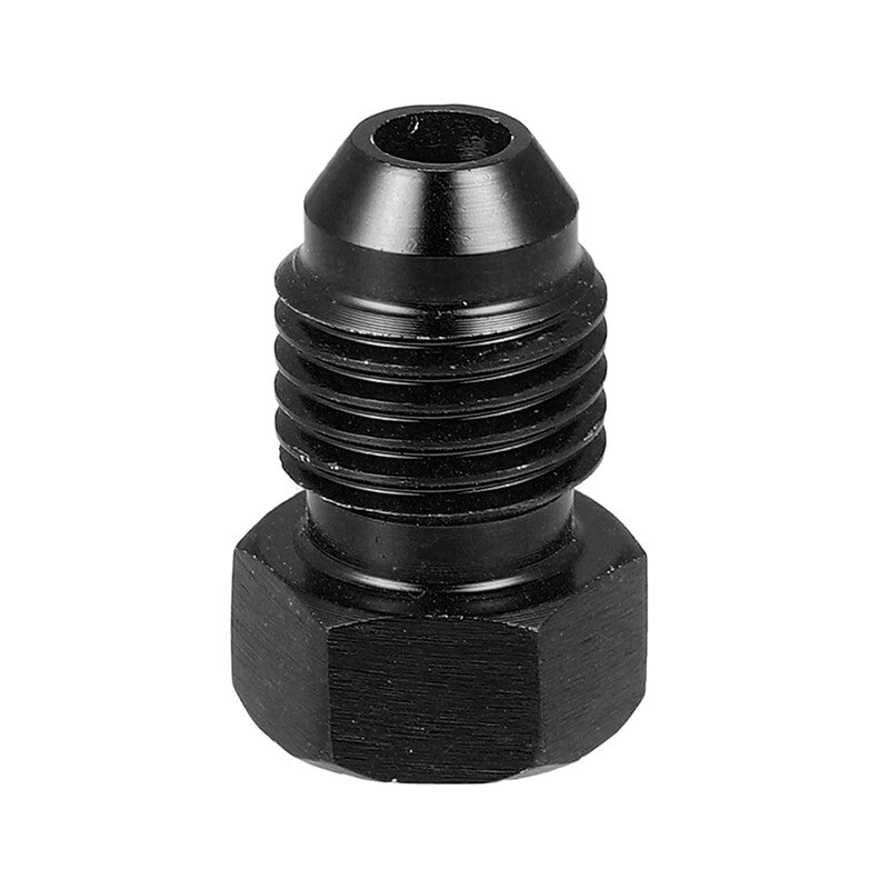 4AN Male Flare Bolt Blanking Plug End Cap Lock Nut Fitting Adapter Hex Black AN4